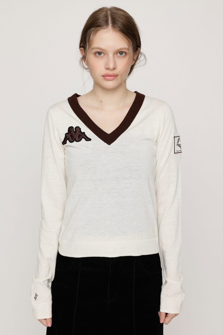 KAPPA x SLY V NECK トップス IVOY FREE