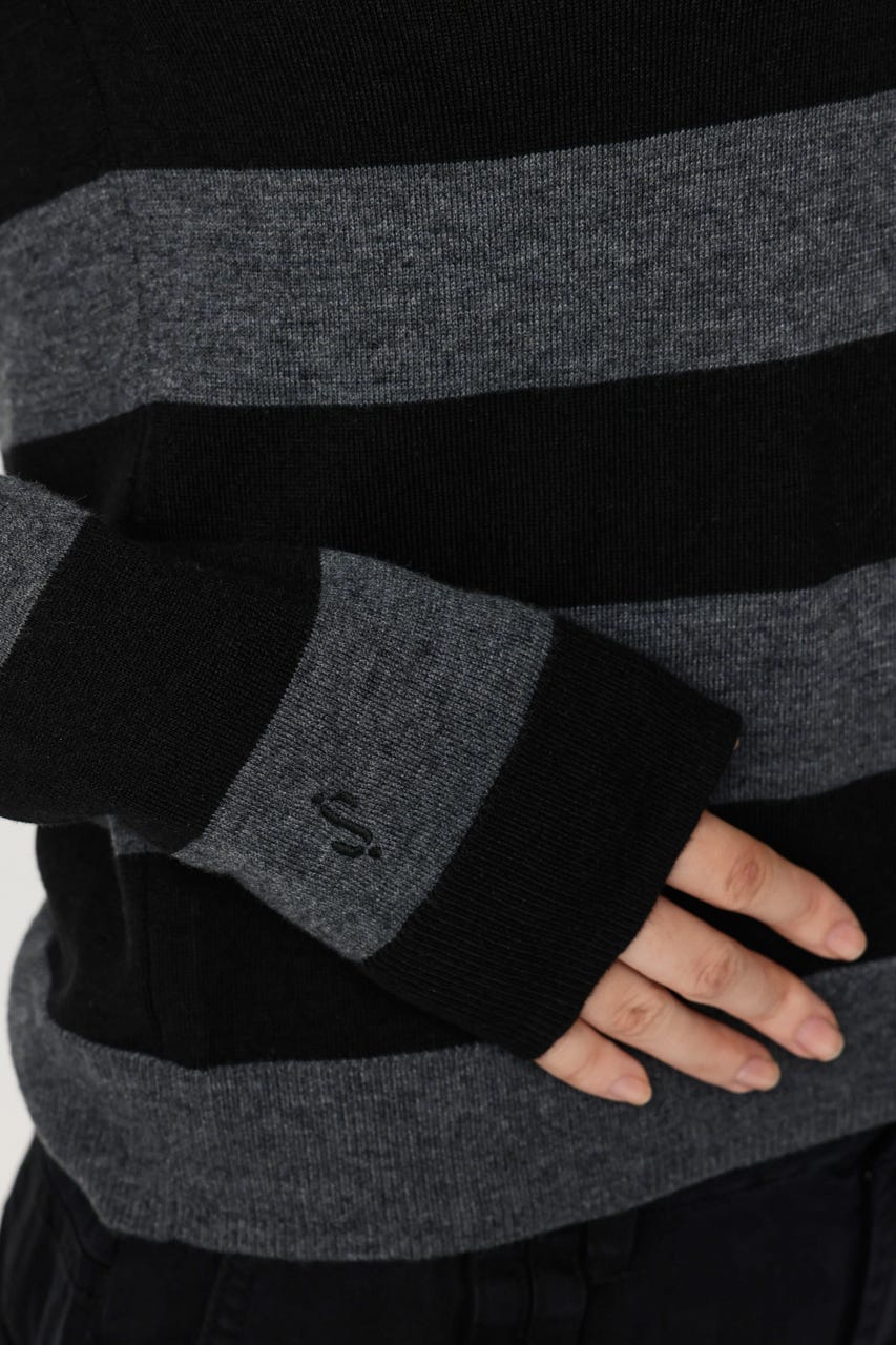KAPPA x SLY V NECK トップス M/BLK FREE
