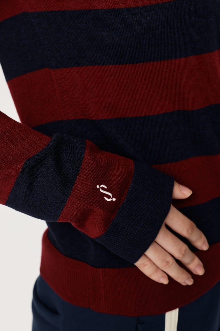 KAPPA x SLY V NECK トップス M/NVY FREE