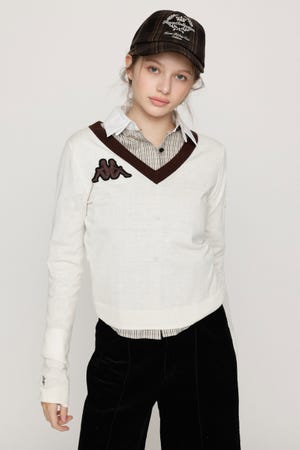 KAPPA x SLY V NECK トップス
