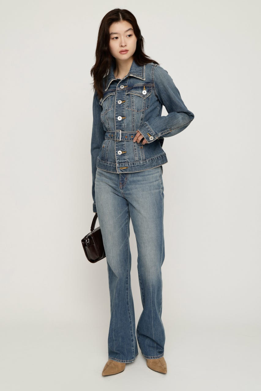 SLY | BELTED COMPACT DENIM ジャケット (デニムジャケット ) |SHEL