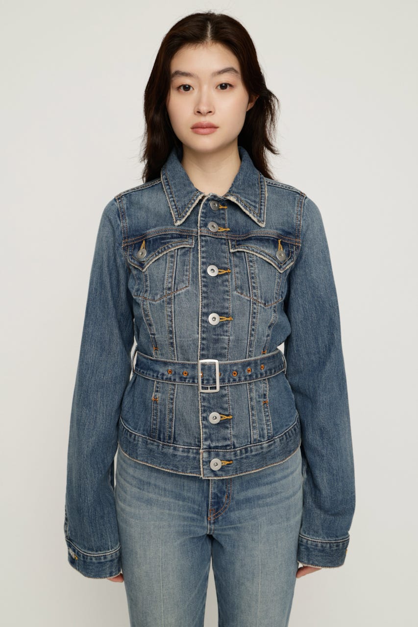 SLY | BELTED COMPACT DENIM ジャケット (デニムジャケット ) |SHEL