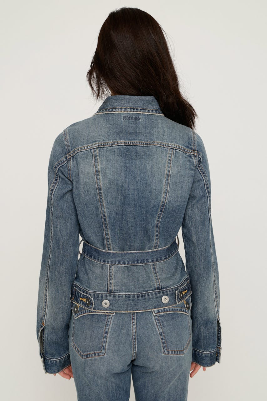 SLY | BELTED COMPACT DENIM ジャケット (デニムジャケット ) |SHEL