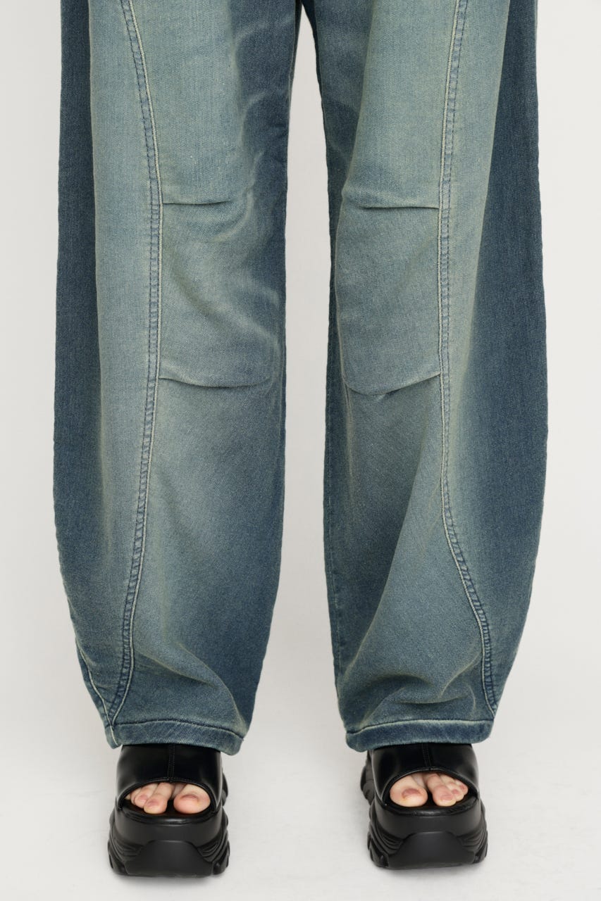 BARRELLEG DENIM LIKE SW パンツ BLU 1