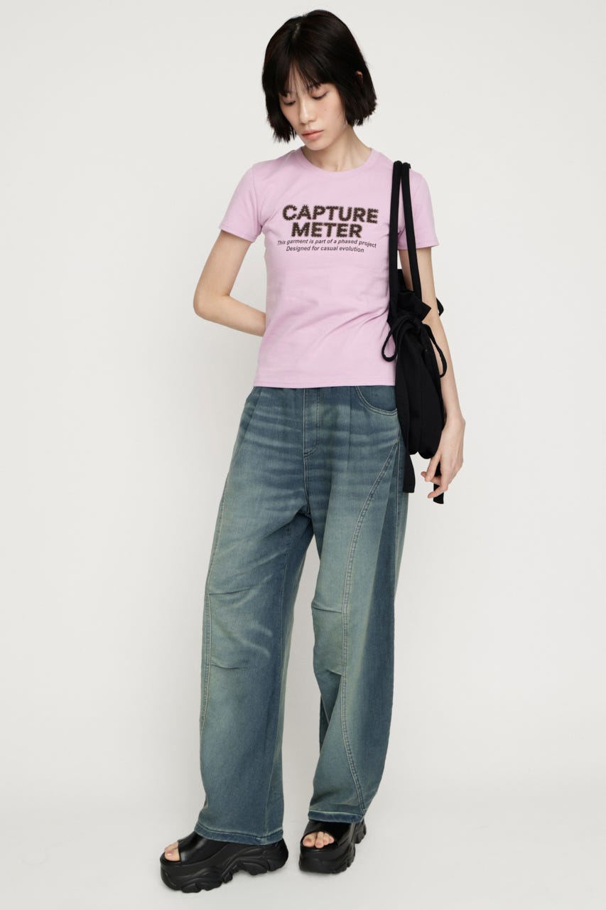 BARRELLEG DENIM LIKE SW パンツ BLU 1