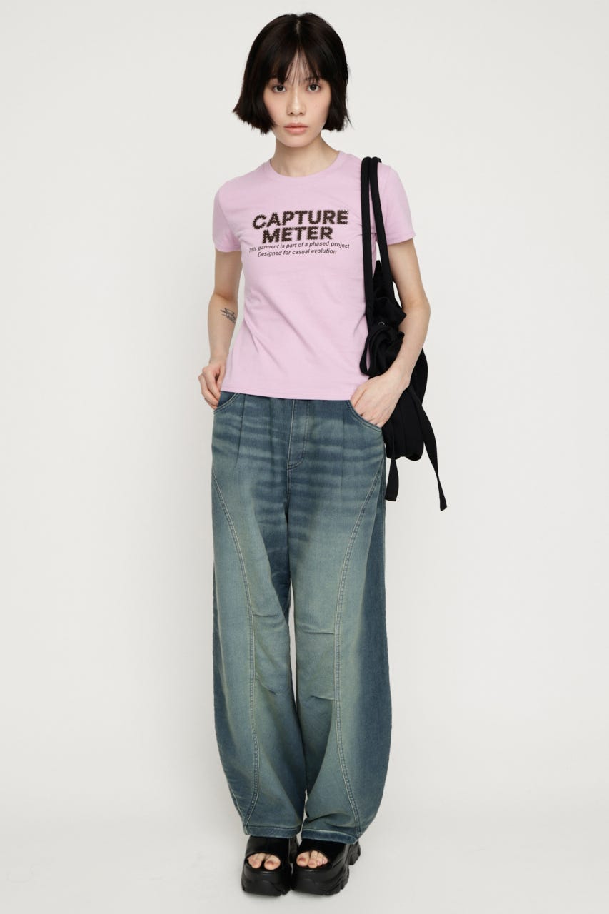 BARRELLEG DENIM LIKE SW パンツ BLU 1