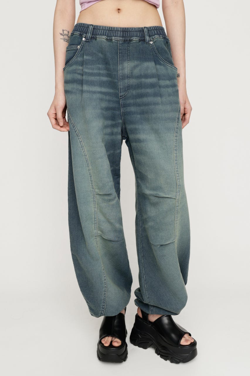 BARRELLEG DENIM LIKE SW パンツ BLU 1