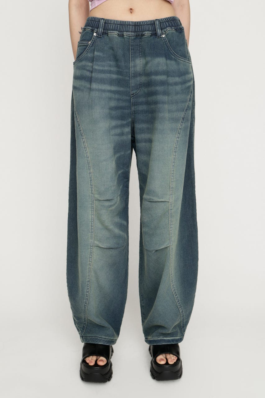 BARRELLEG DENIM LIKE SW パンツ BLU 1