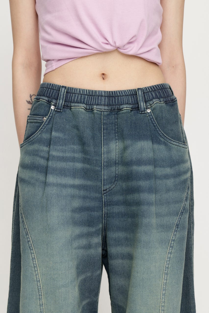 BARRELLEG DENIM LIKE SW パンツ BLU 1