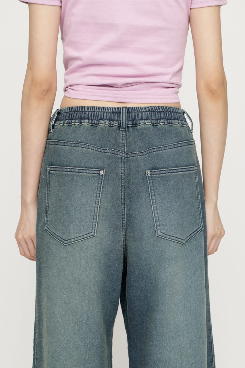 BARRELLEG DENIM LIKE SW パンツ BLU 1