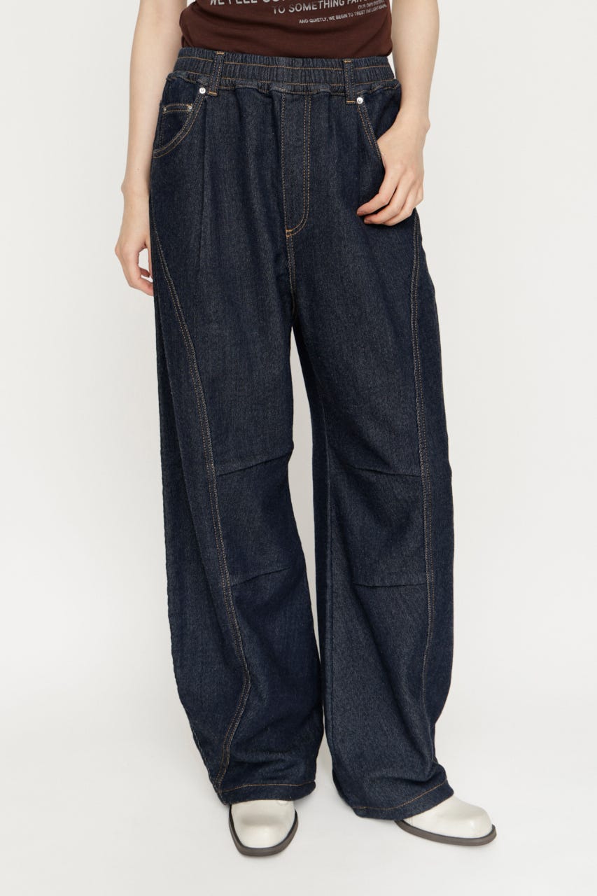 BARRELLEG DENIM LIKE SW パンツ D/BLU 1