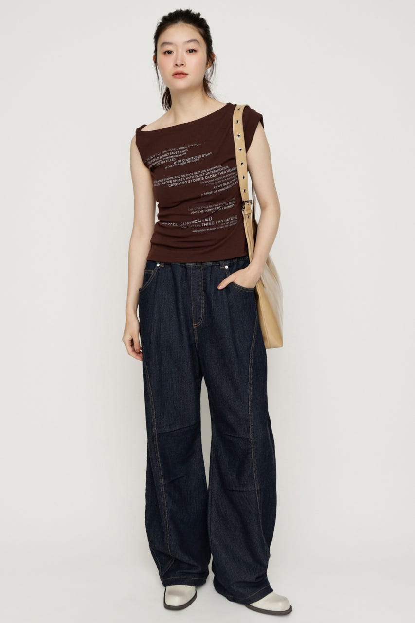 BARRELLEG DENIM LIKE SW パンツ D/BLU 1