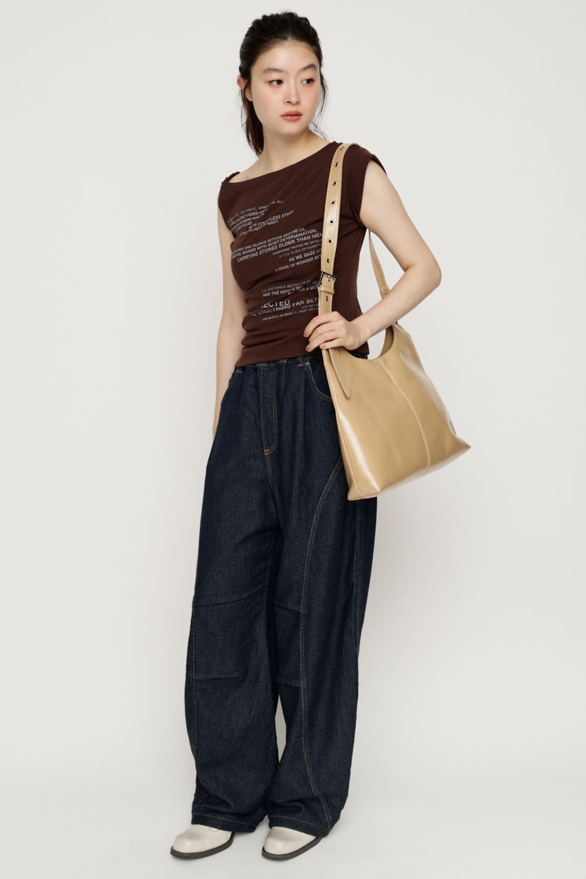 BARRELLEG DENIM LIKE SW パンツ D/BLU 1