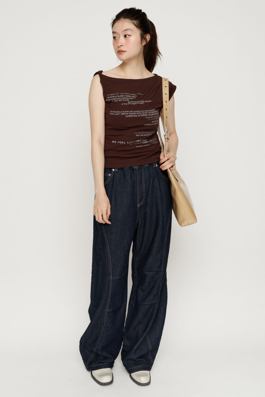 BARRELLEG DENIM LIKE SW パンツ D/BLU 1
