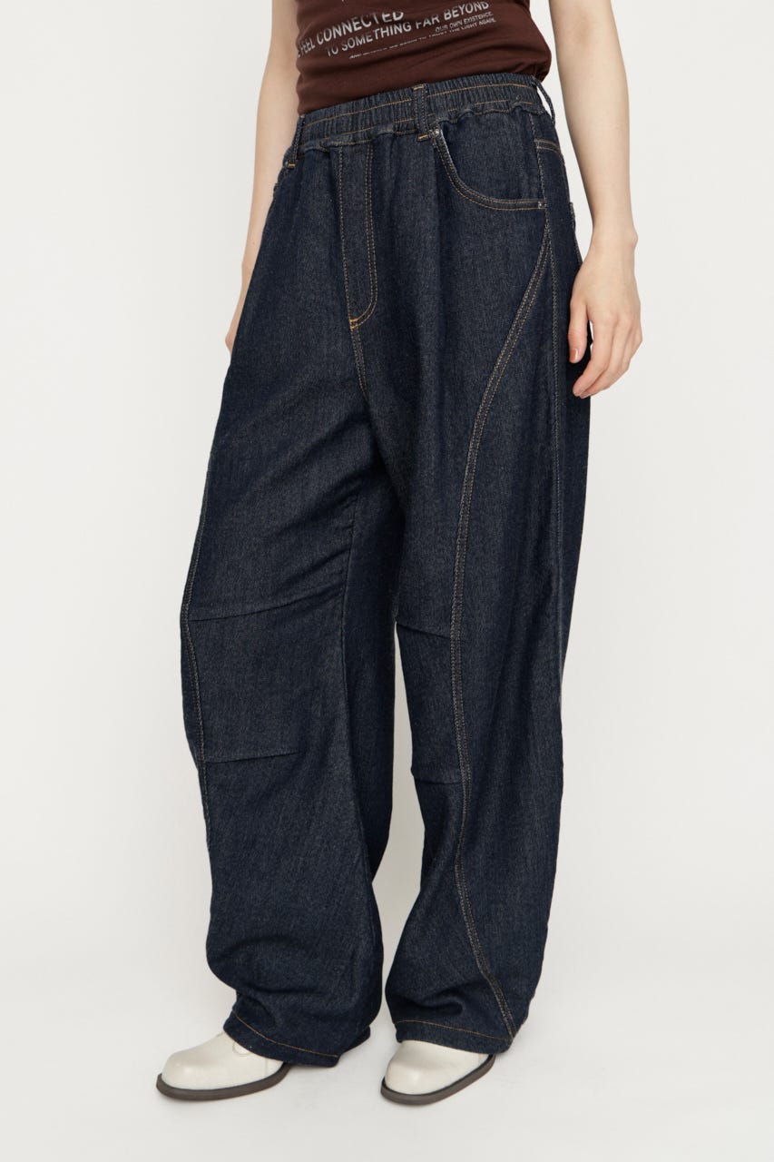 BARRELLEG DENIM LIKE SW パンツ D/BLU 1