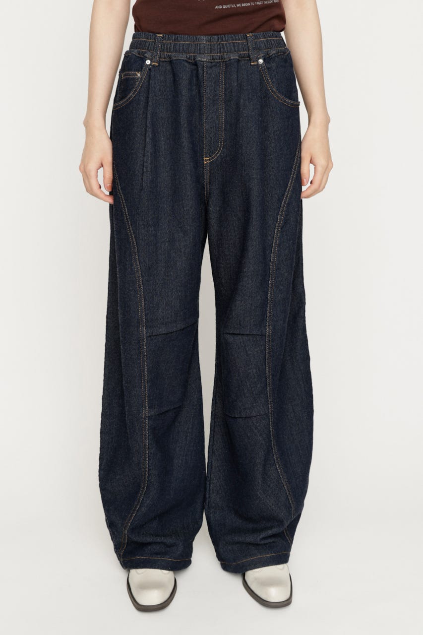 BARRELLEG DENIM LIKE SW パンツ D/BLU 1