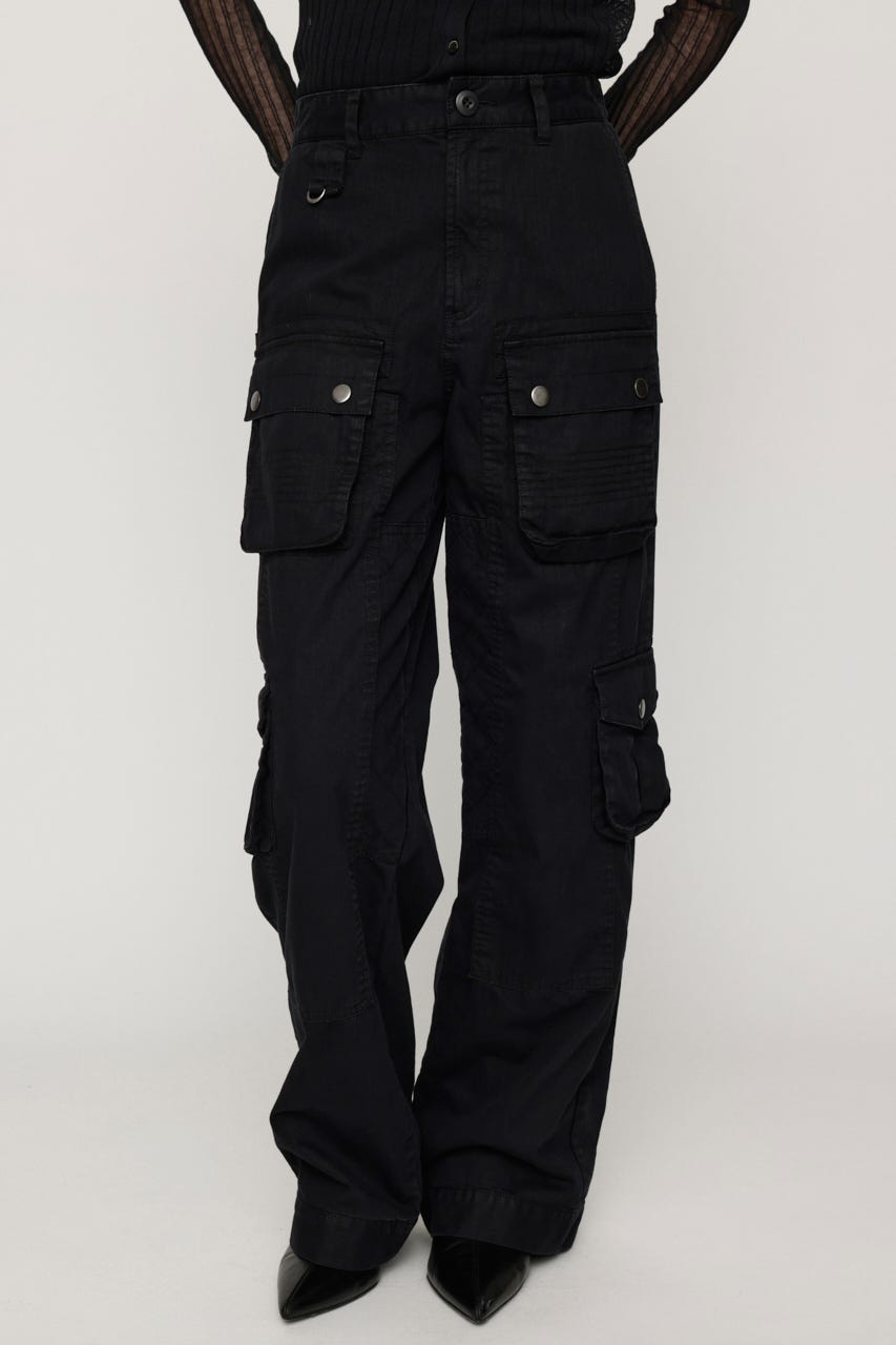 MULTI POCKET MILITARY パンツ BLK 2