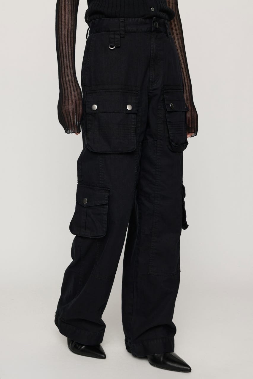 MULTI POCKET MILITARY パンツ BLK 2