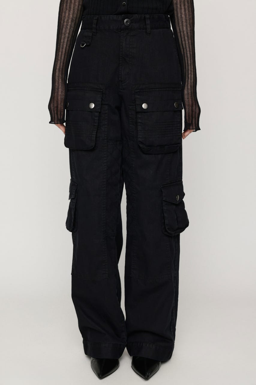 MULTI POCKET MILITARY パンツ BLK 2