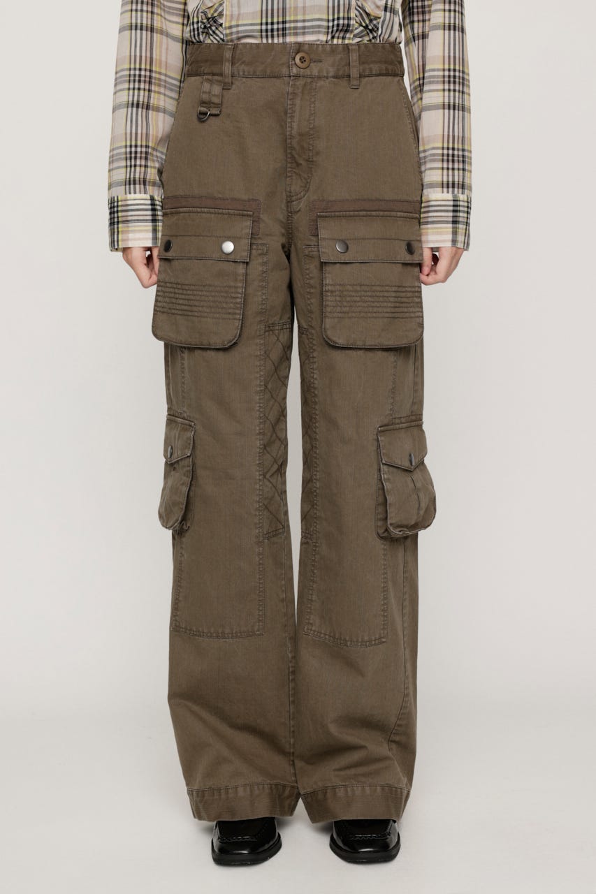 MULTI POCKET MILITARY パンツ KHA 1