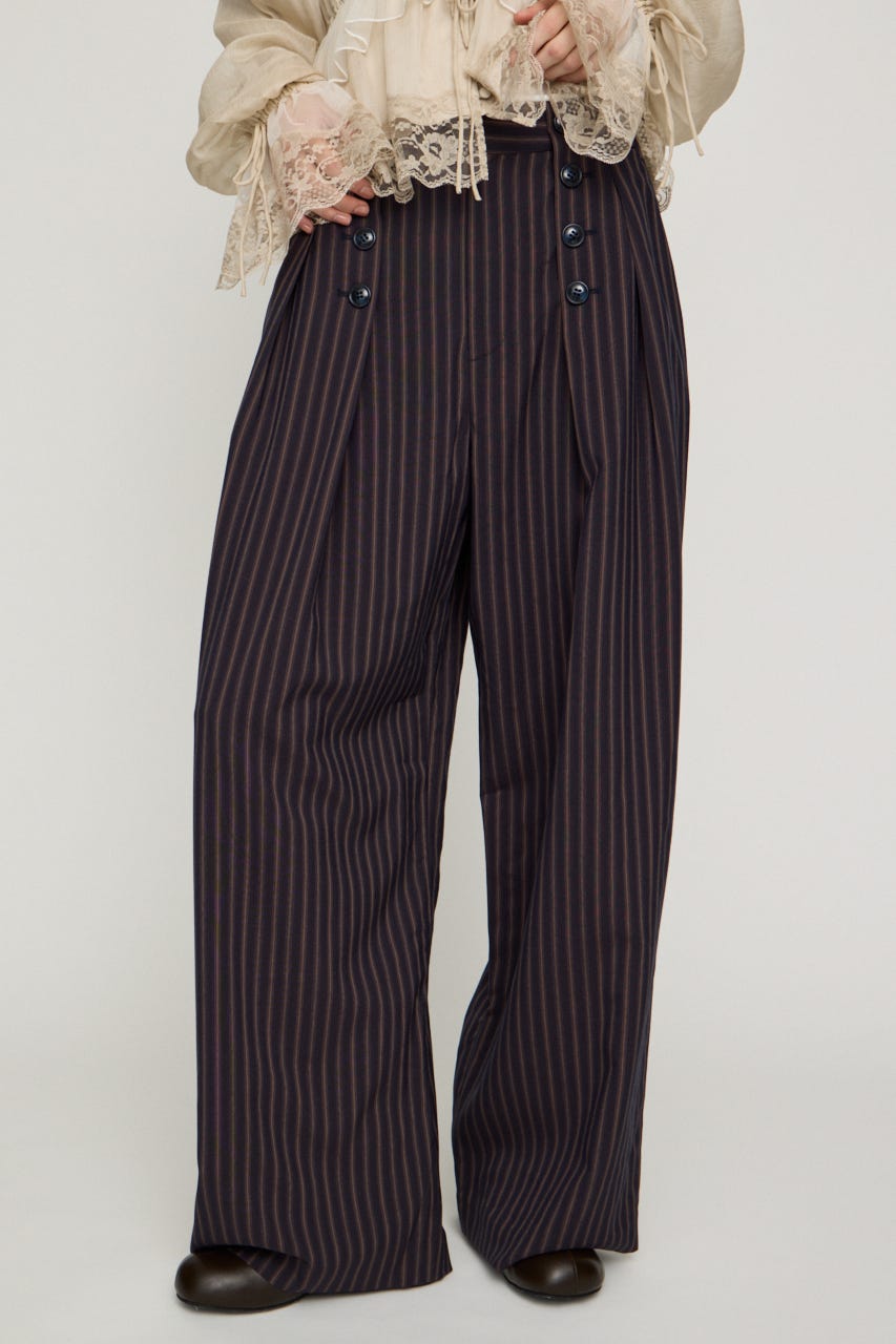 DOUBLE TUCK MARINE パンツ M/NVY 1