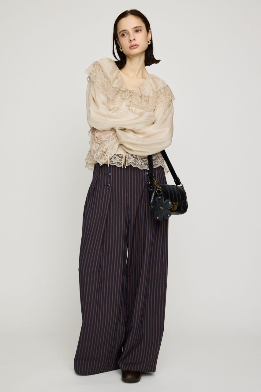 DOUBLE TUCK MARINE パンツ M/NVY 1