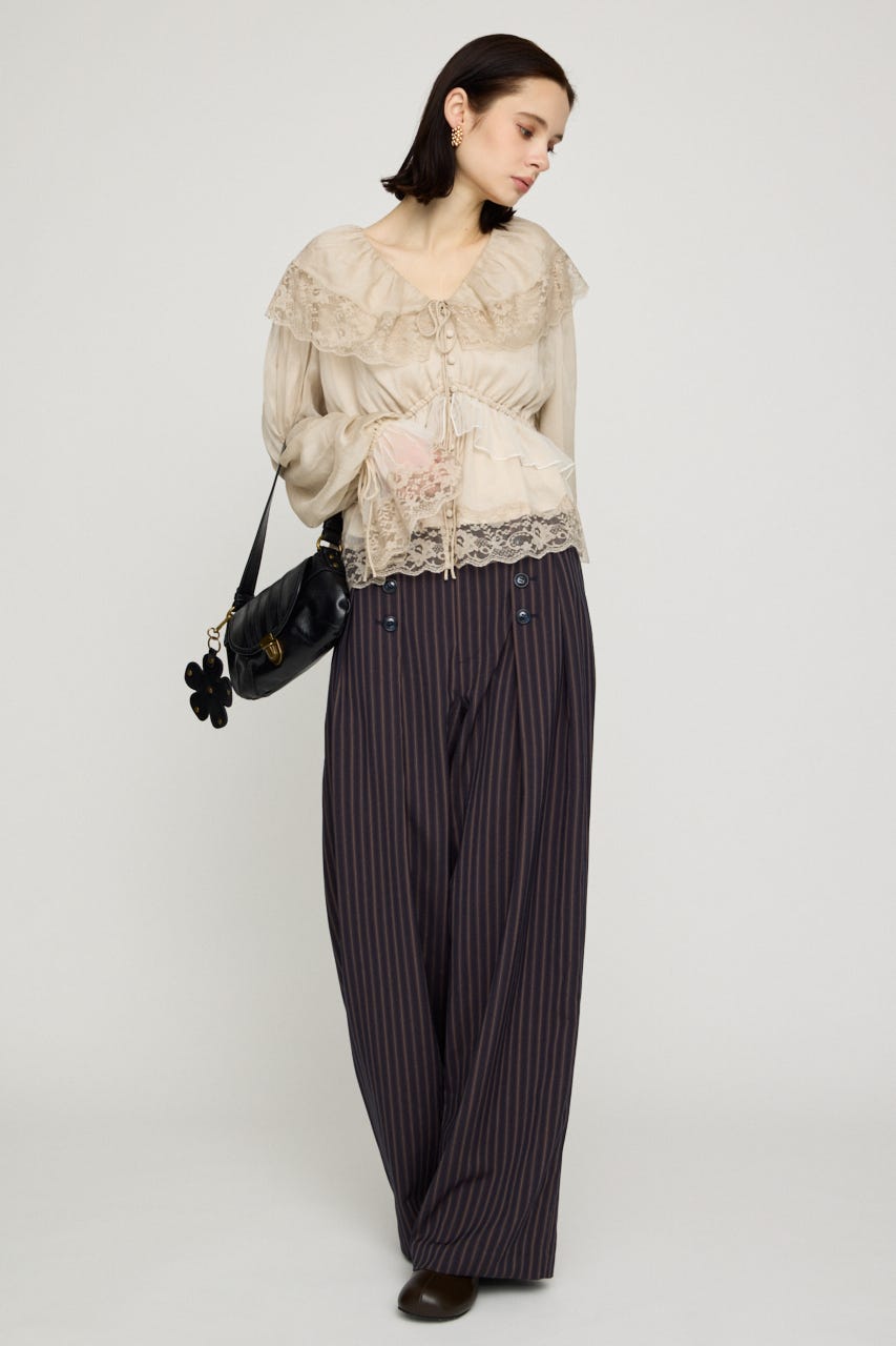 DOUBLE TUCK MARINE パンツ M/NVY 1