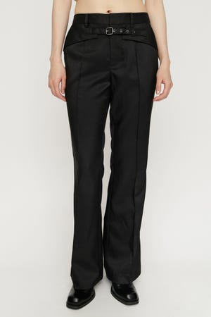 BELTED TIGHT FLARE パンツ