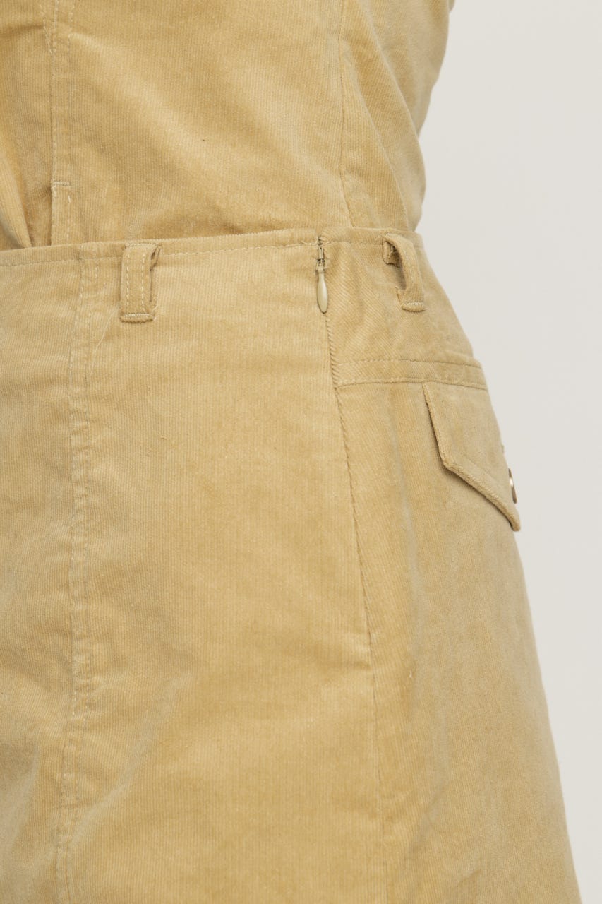 BELTED CORDUROY S／スコート BEG 0