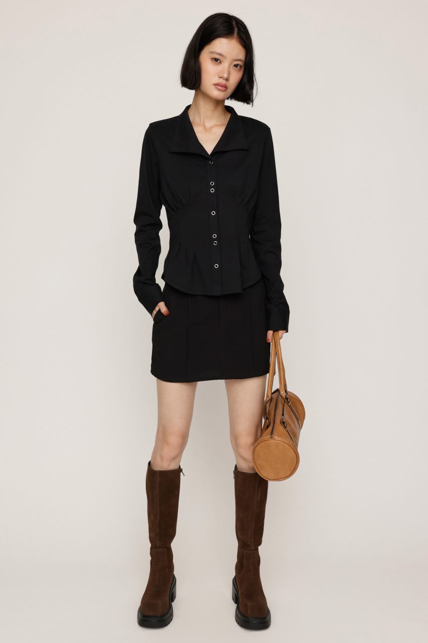 【AW PRE ORDER 第2弾】SKIRT LIKE ショートパンツ BLK 2