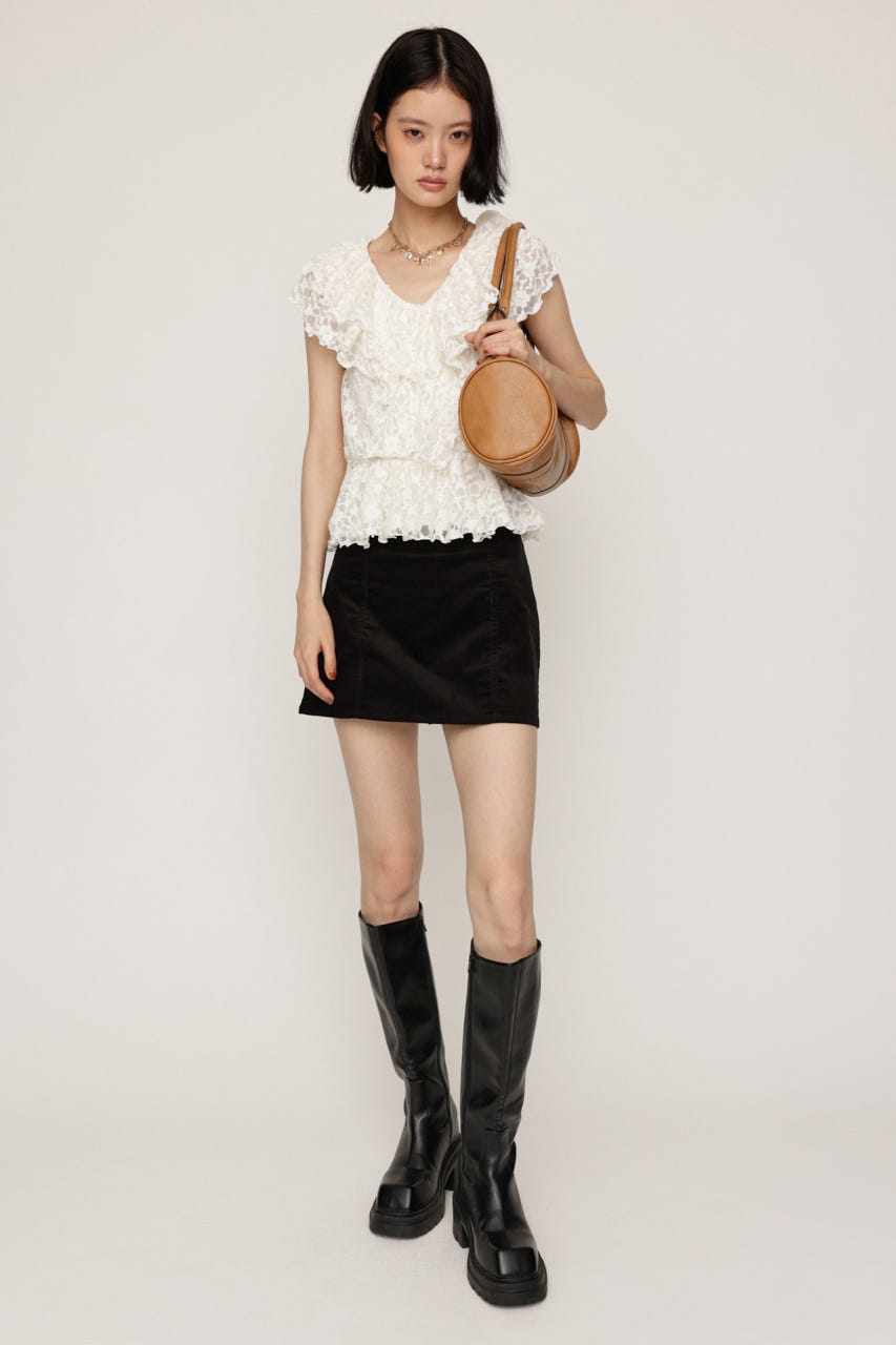 【AW PRE ORDER 第2弾】SKIRT LIKE ショートパンツ BLK 2