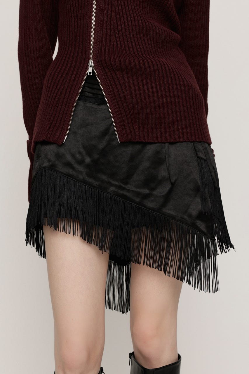 FRINGE ASYMMETRY WRAP ベルト BLK FREE