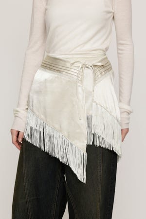FRINGE ASYMMETRY WRAP ベルト