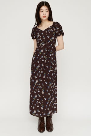 VINTAGE FLOWER ロングワンピース