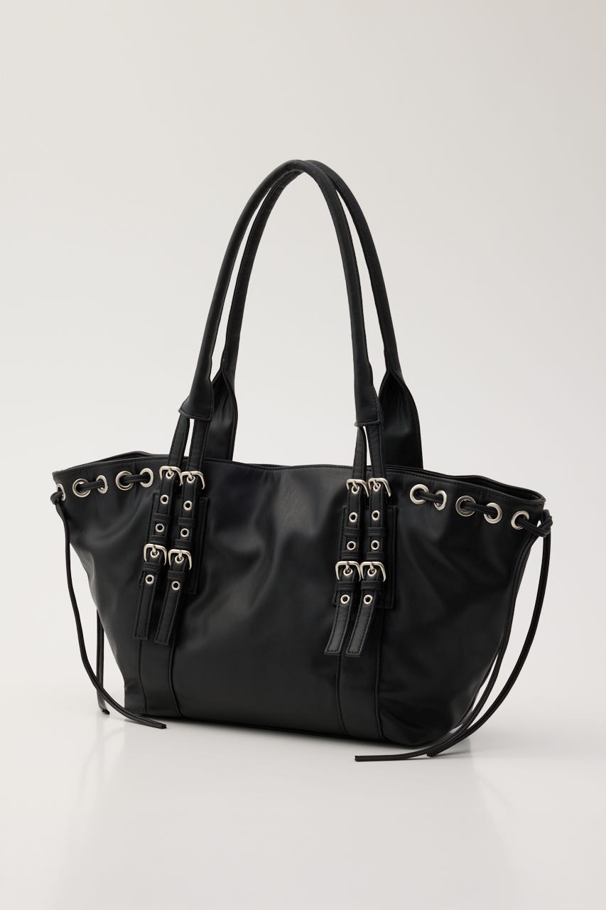 【AW PRE ORDER】SIDE DRAWSTRING トートバッグ BLK FREE