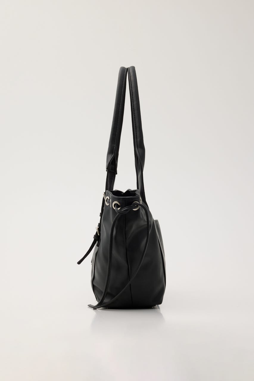 【AW PRE ORDER】SIDE DRAWSTRING トートバッグ BLK FREE