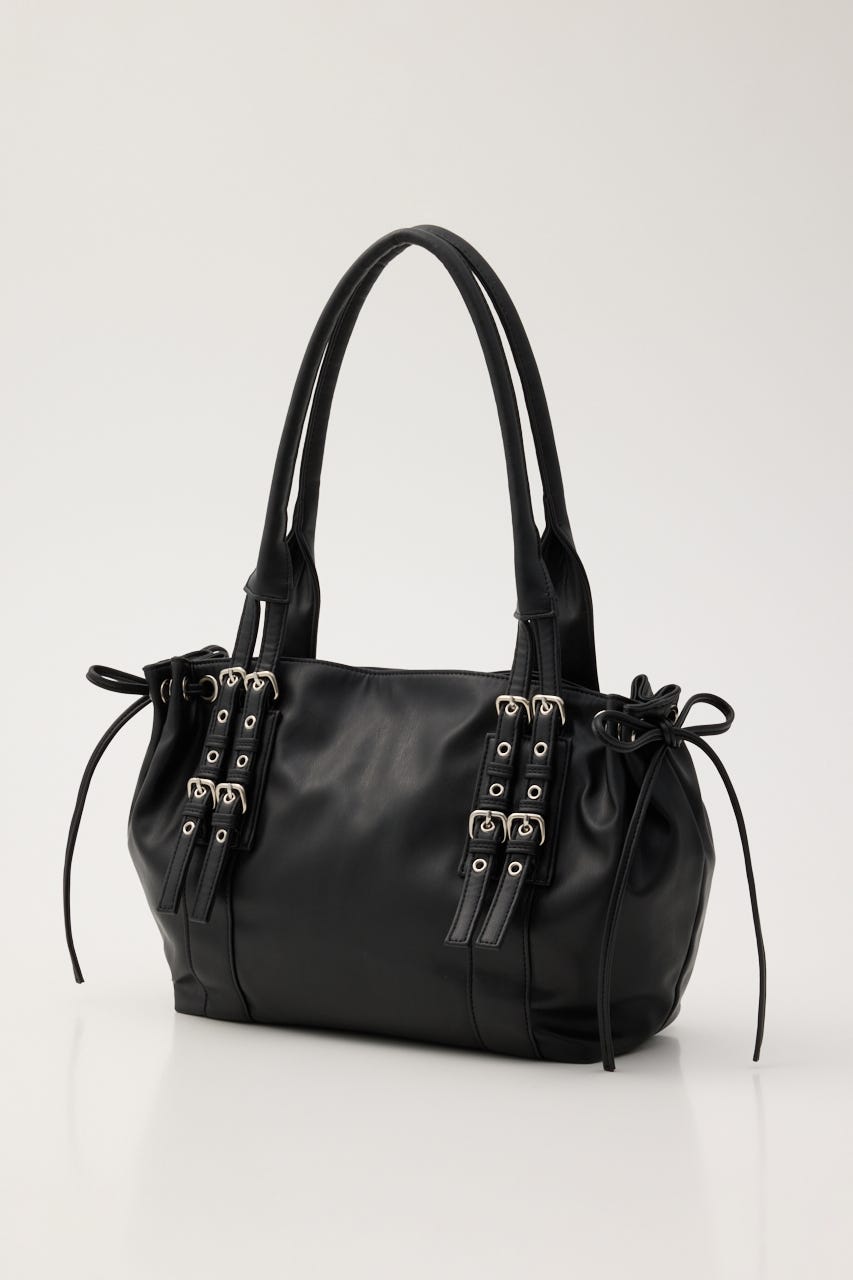 【AW PRE ORDER】SIDE DRAWSTRING トートバッグ BLK FREE