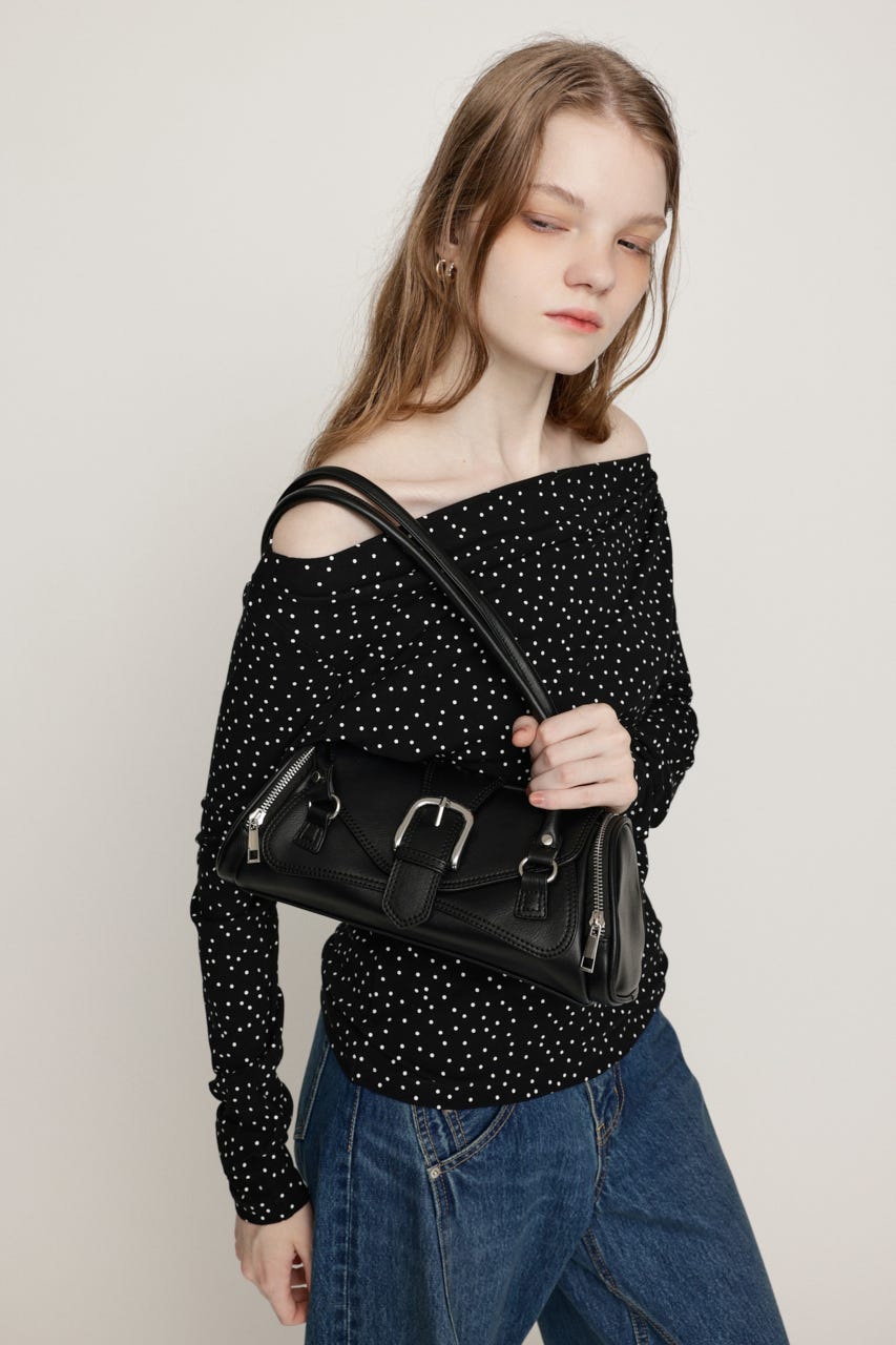 SIDE POCKET MINI BOSTON バッグ BLK FREE