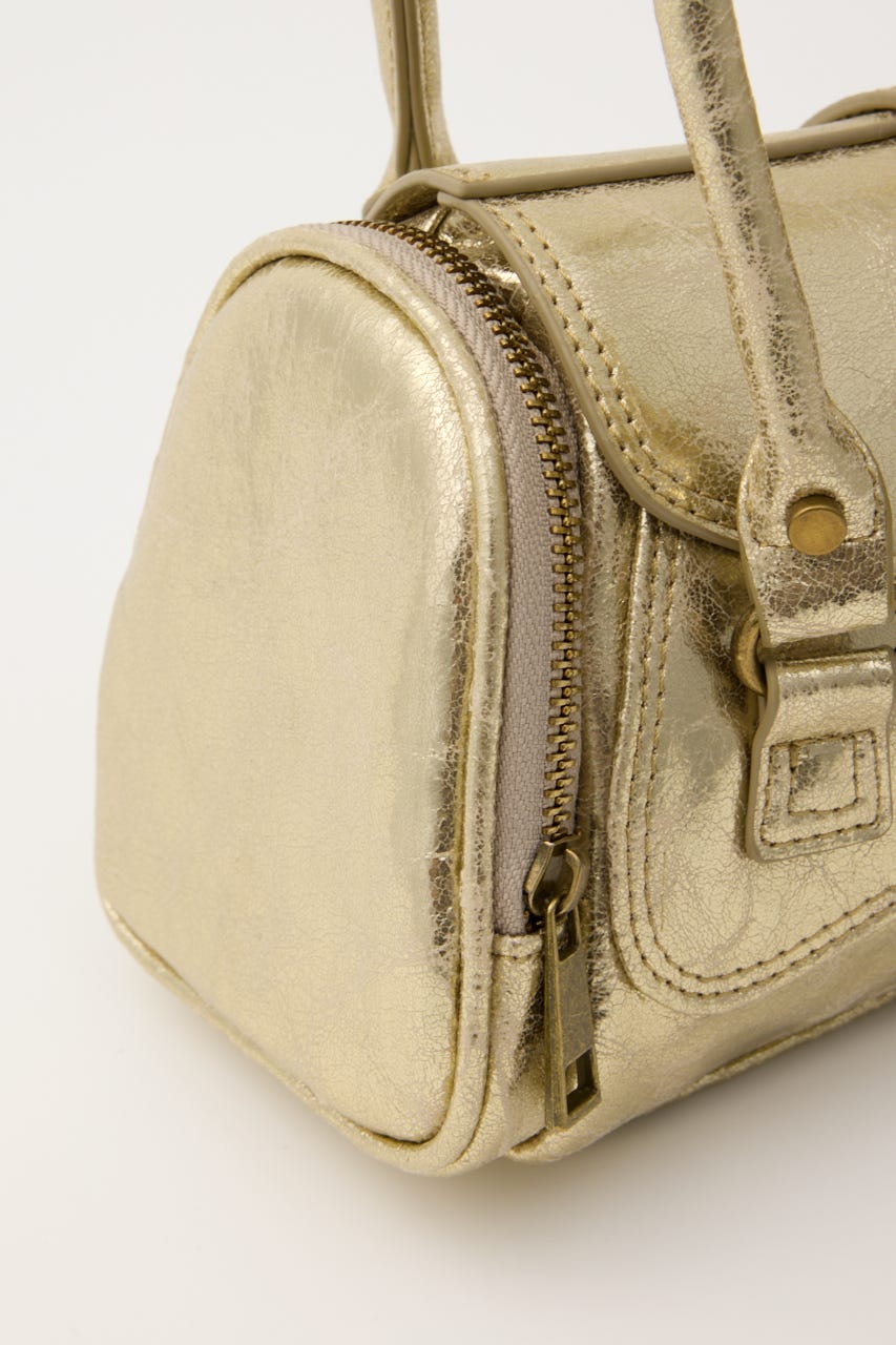 SIDE POCKET MINI BOSTON バッグ GLD FREE