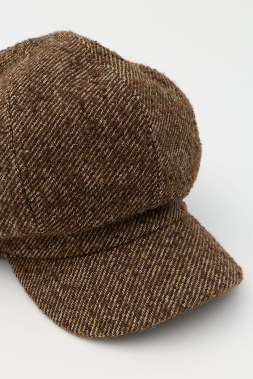 TWEED NEWSBOY キャップ M/BRN FREE