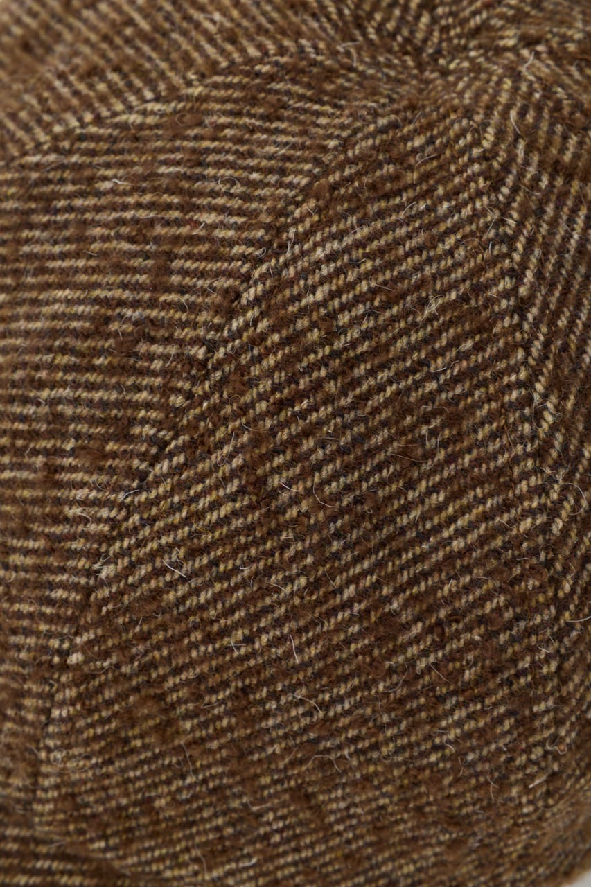 TWEED NEWSBOY キャップ M/BRN FREE