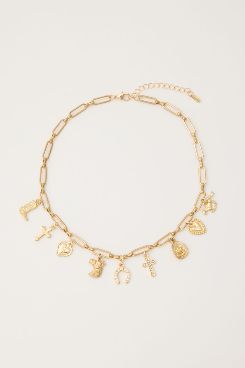 MANY CHARM ネックレス GLD FREE
