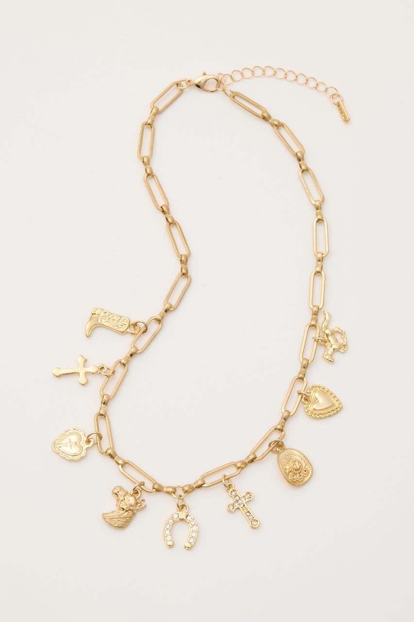 MANY CHARM ネックレス GLD FREE