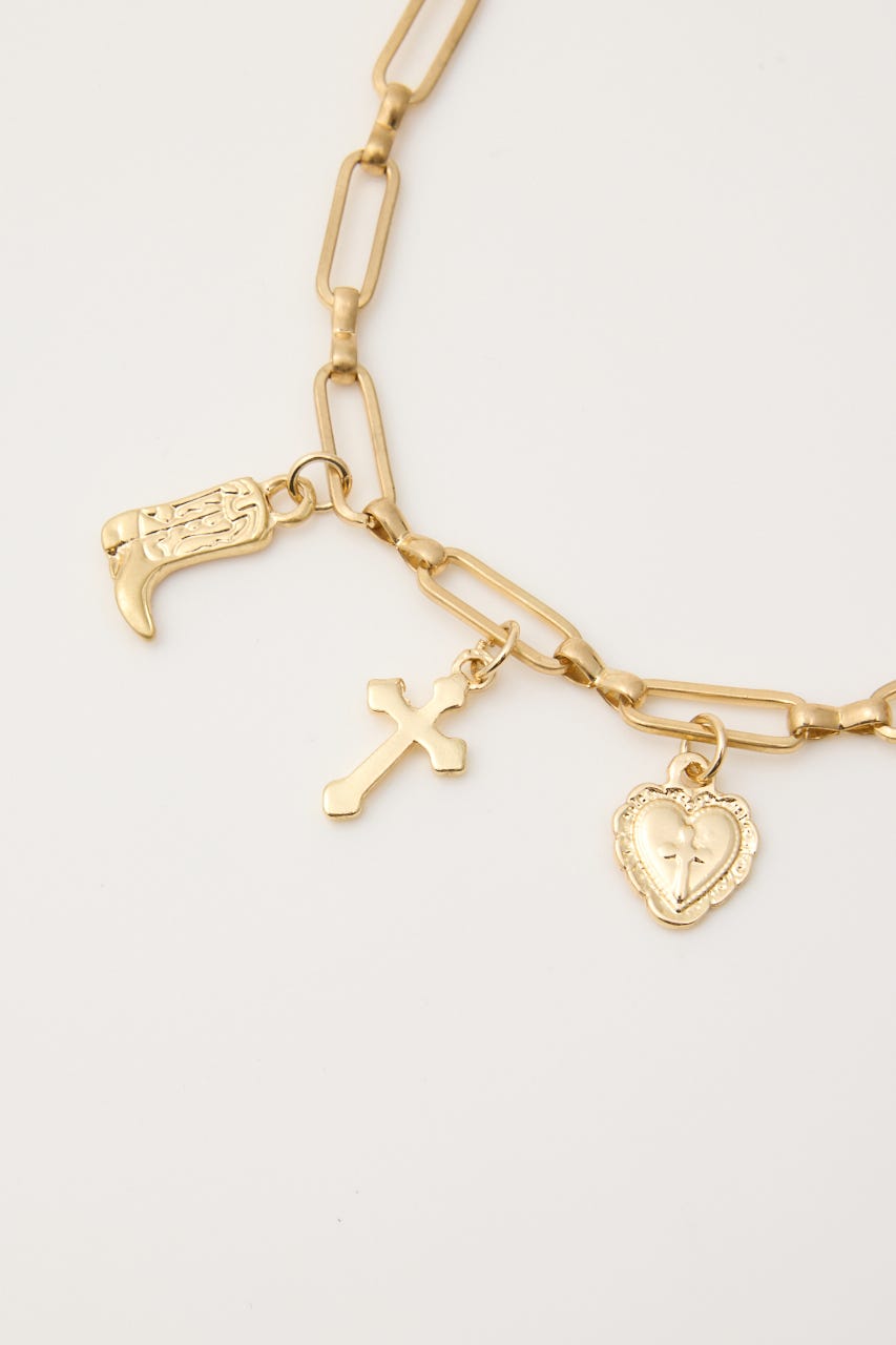 MANY CHARM ネックレス GLD FREE