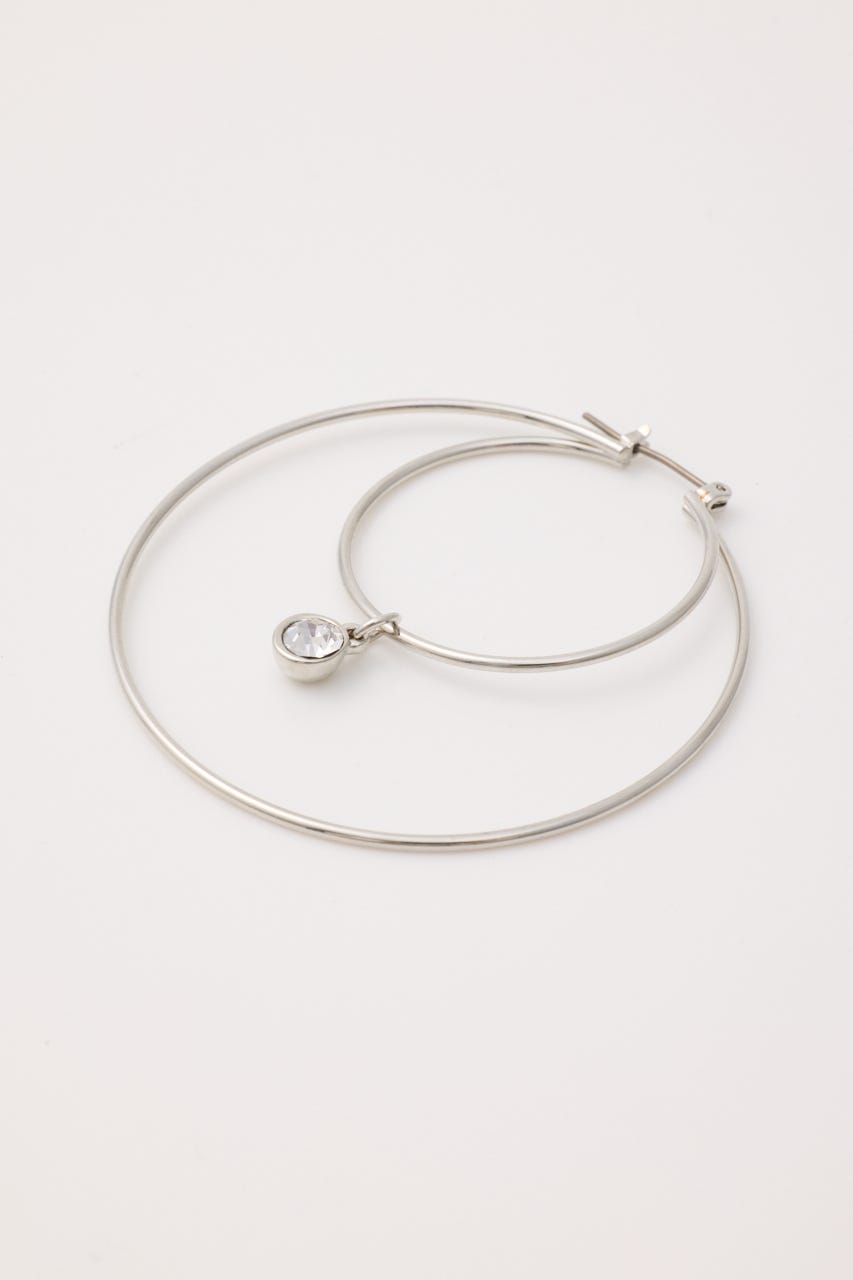 DOUBLE HOOP ピアス SLV FREE