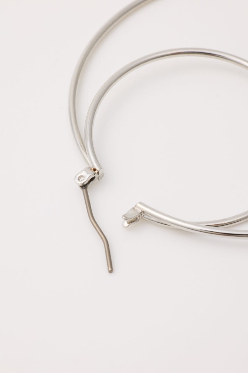 DOUBLE HOOP ピアス SLV FREE
