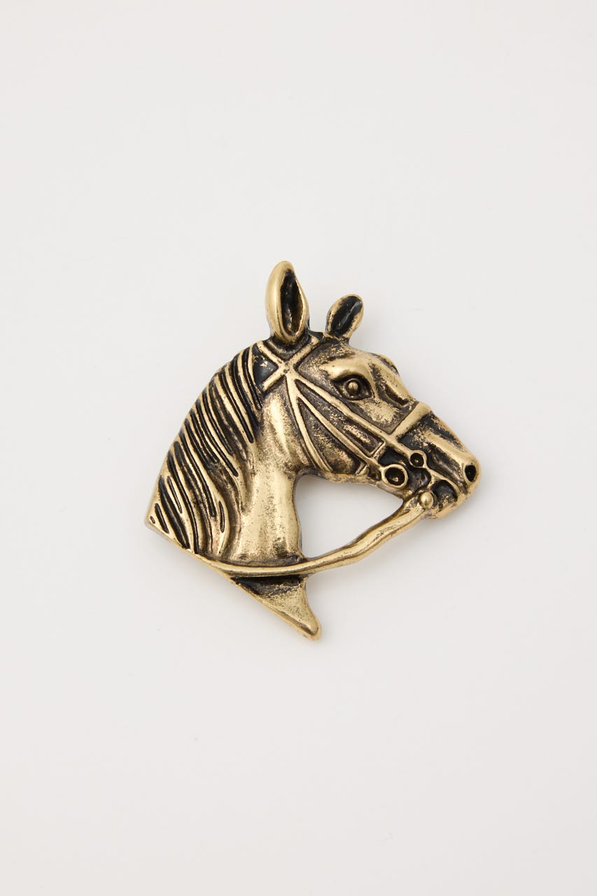 MOTIF BROOCH SET GLD FREE