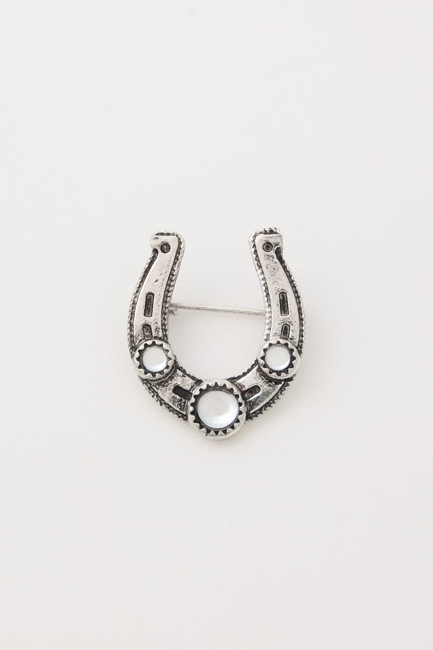 MOTIF BROOCH SET SLV FREE