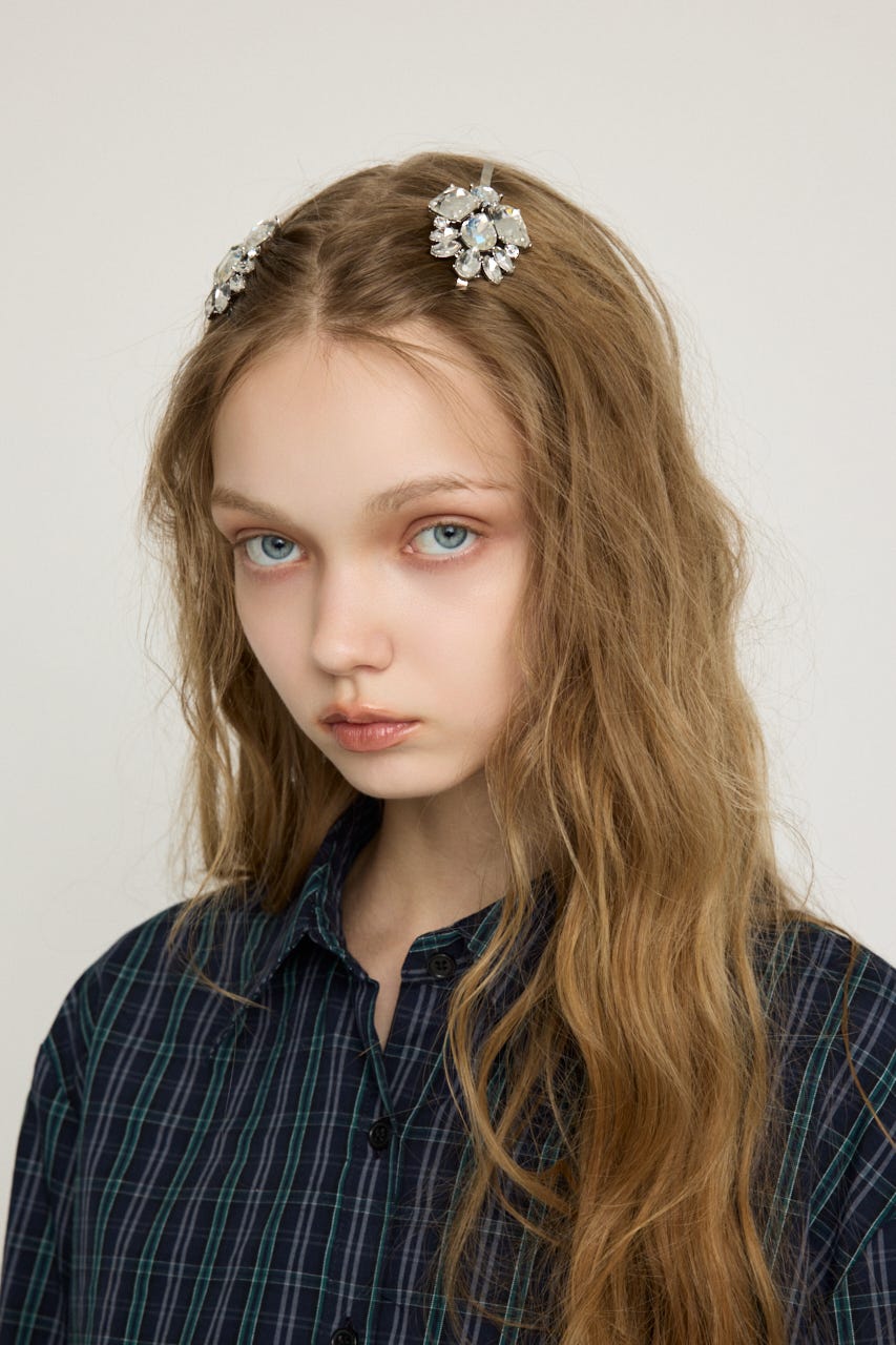 BIJOU HAIRPIN SET SLV FREE