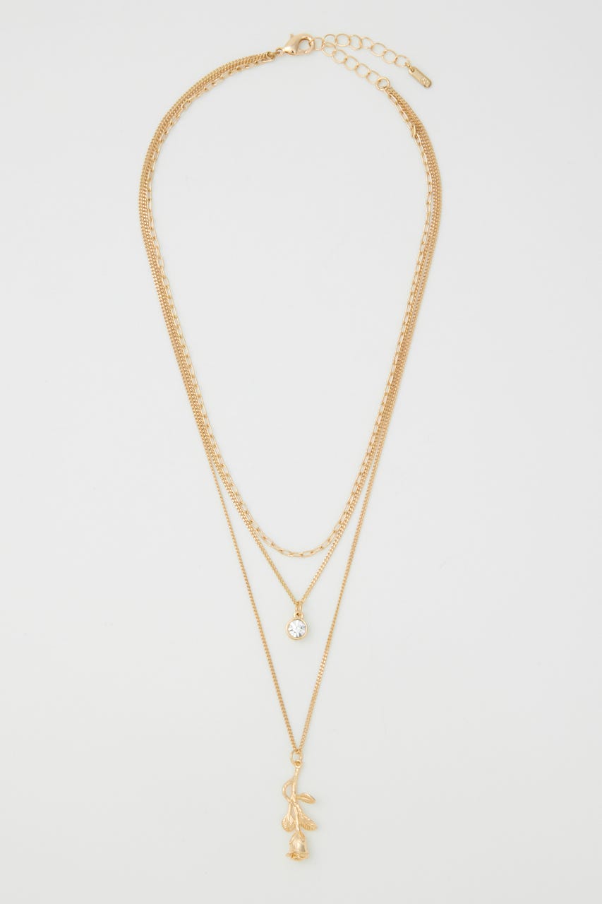 ROSE DROP ネックレス GLD FREE